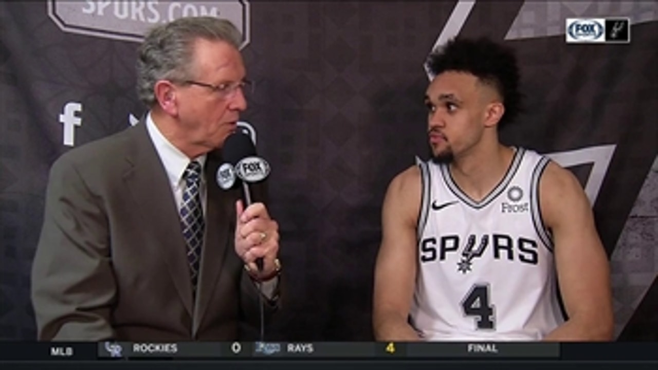 Derrick White talks confidence in the Spurs win over the Hawks
