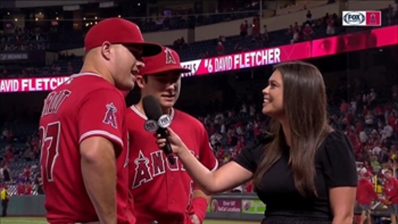 Mike Trout and David Fletcher glow over Albert Pujols' pursuit of history