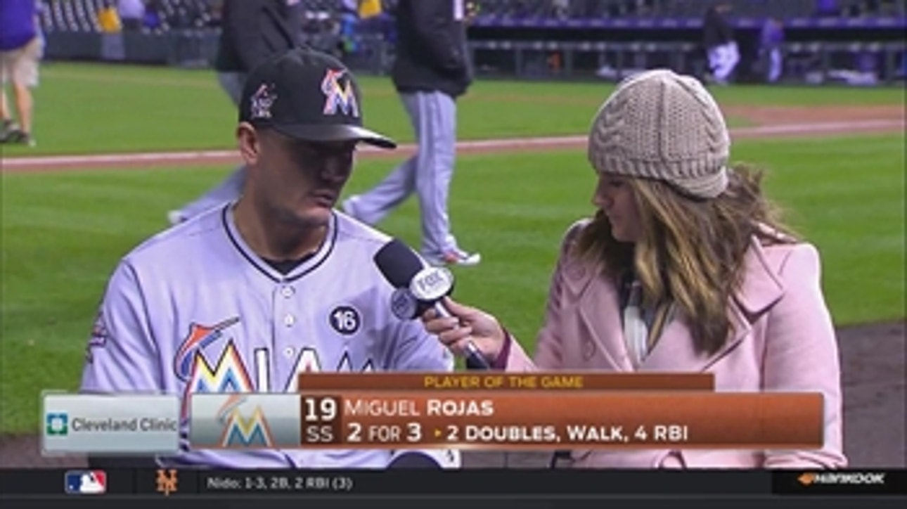 Miguel Rojas on successful night: 'This was for you, Jose'