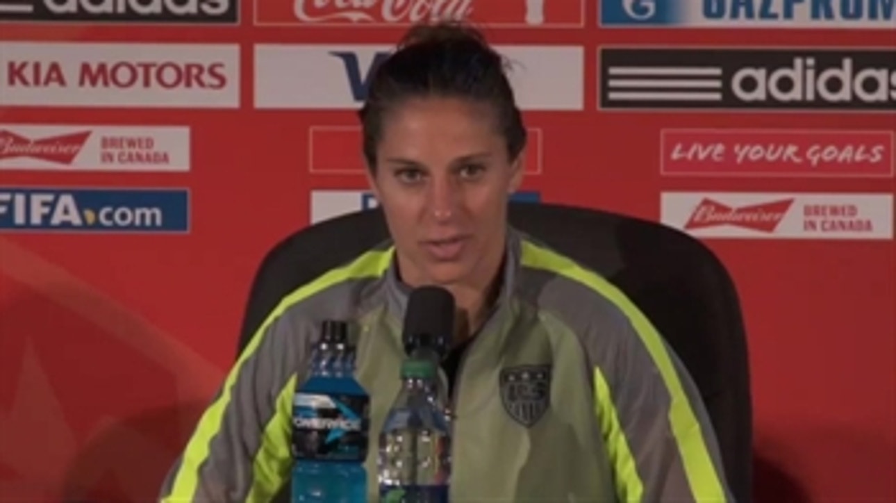 Carli Lloyd: 'We didn't come here to make the final, we came here to win it'