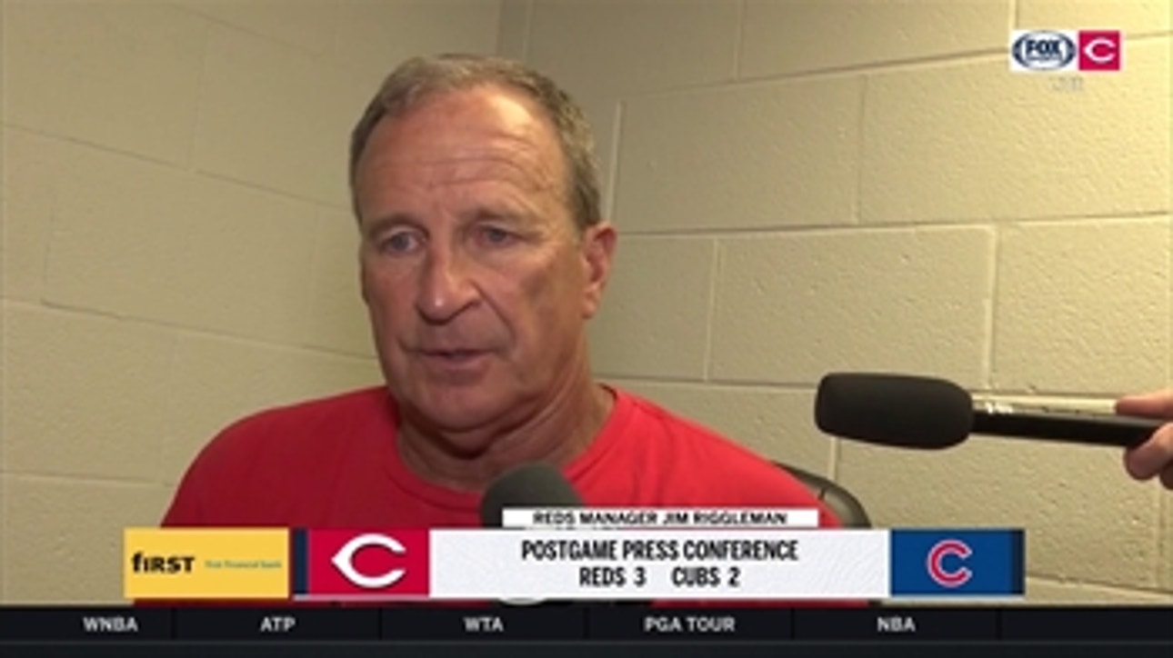 Reds skipper Jim Riggleman offers plenty of praise for Mahle, Hamilton