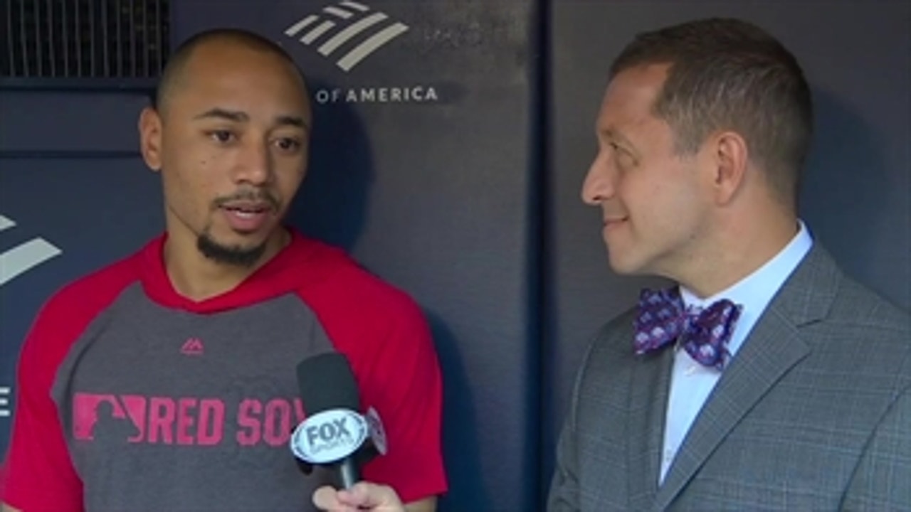 Mookie Betts speaks with Ken Rosenthal about Red Sox decision to not add reliever