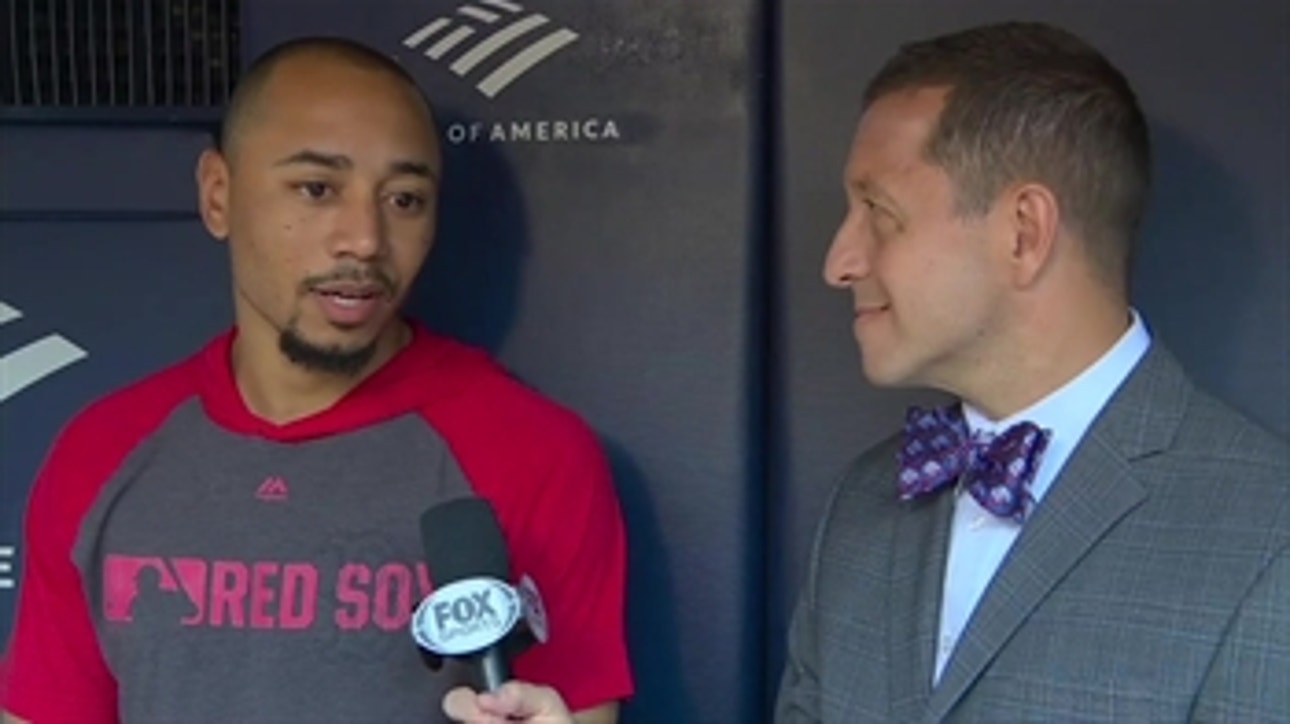Mookie Betts speaks with Ken Rosenthal about Red Sox decision to not add reliever