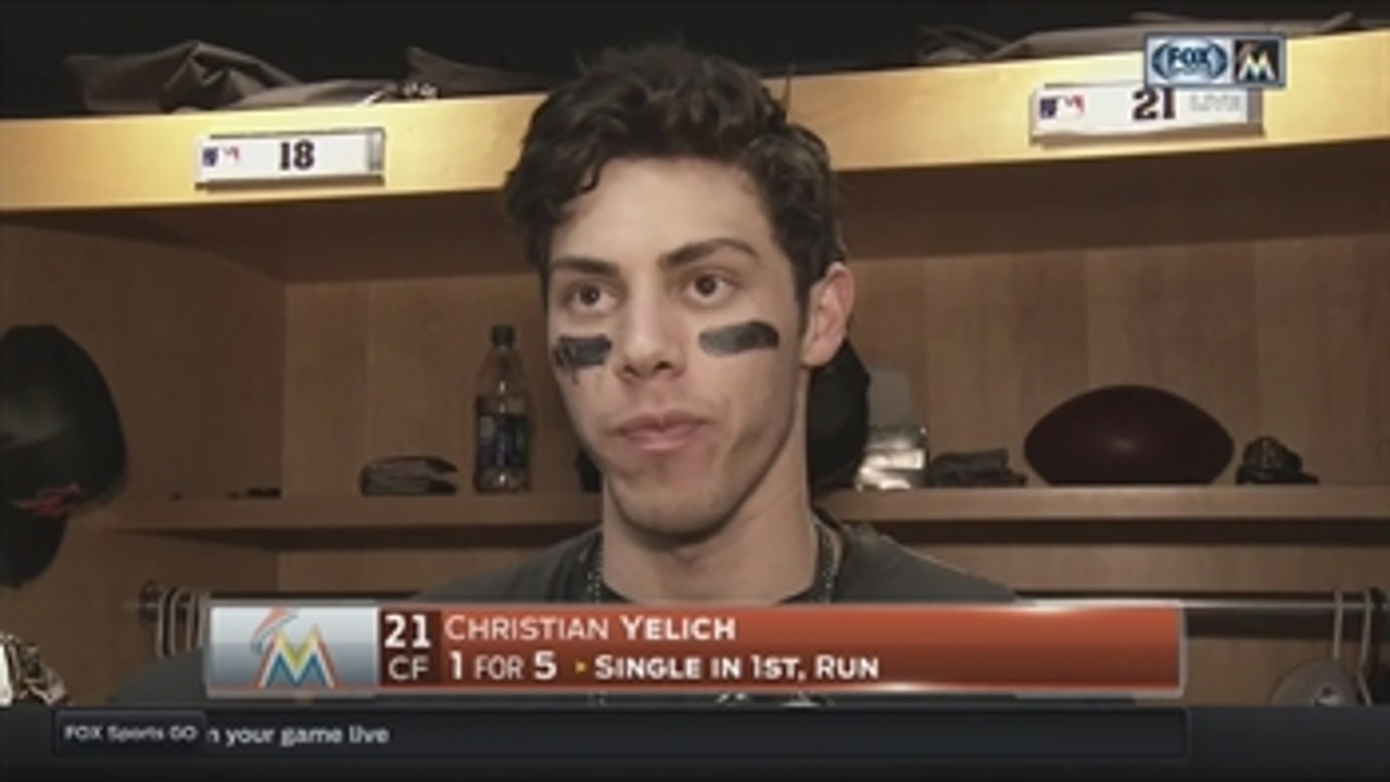 Christian Yelich on missed catch: I expect to hang onto those