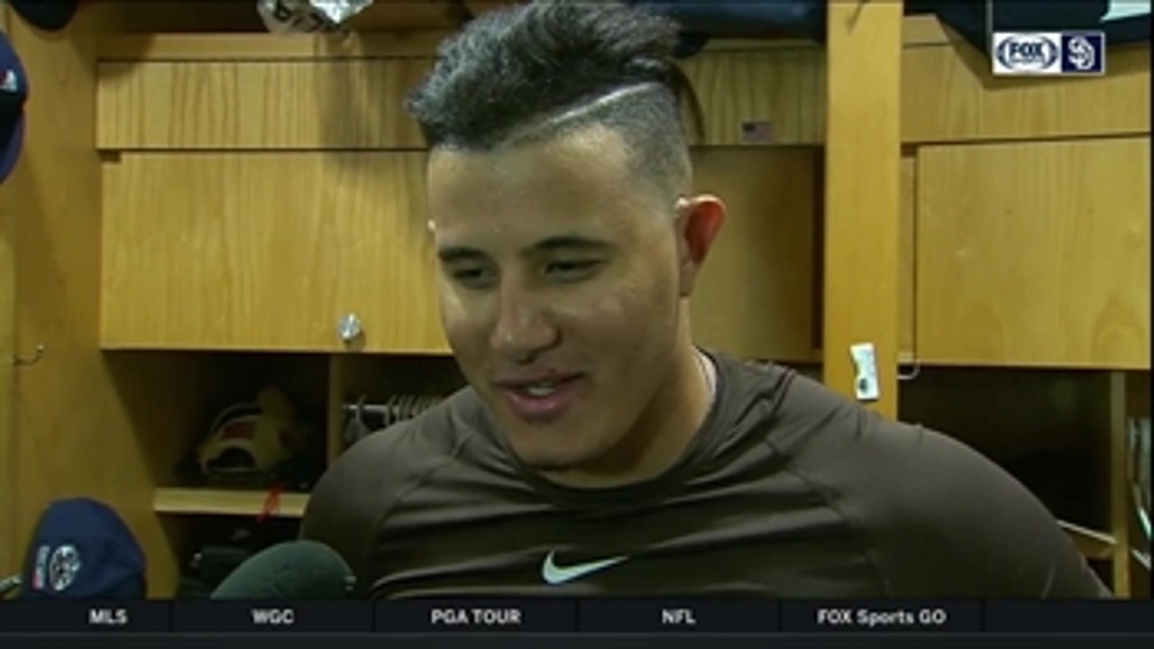 Manny Machado: 'Feels good' to get first hit as a member of the Padres