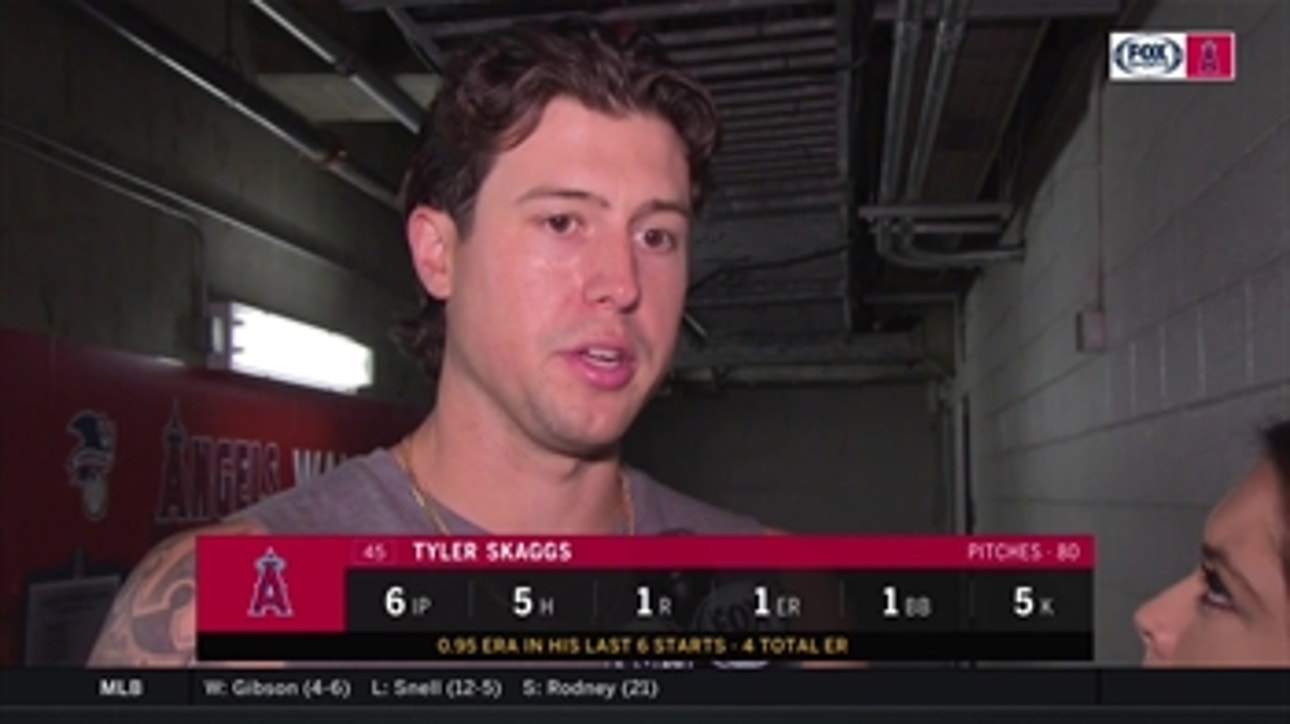 Tyler Skaggs credits confidence for recent success, gives advice to Garrett Richards