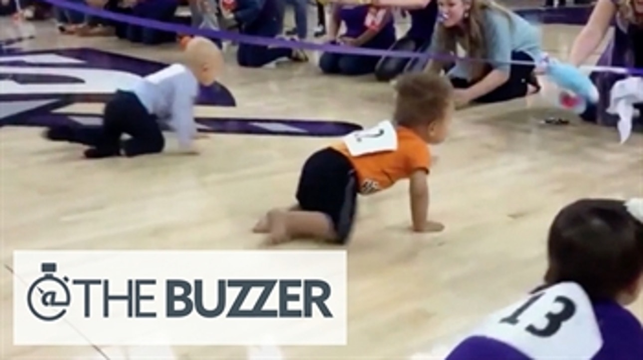 Baby races at an NBA game is the best thing you'll see all day