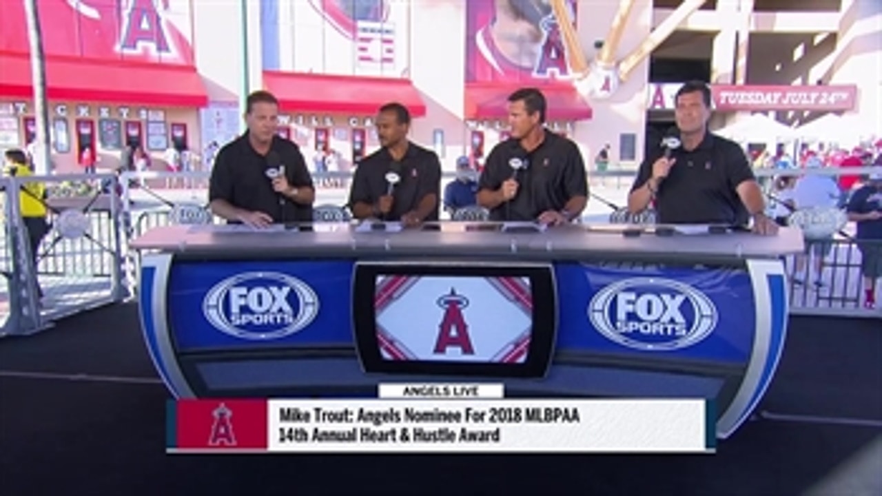 Mike Trout named Angels' 2018 Heart and Hustle Award recipient