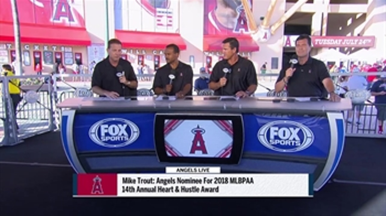 Mike Trout named Angels' 2018 Heart and Hustle Award recipient