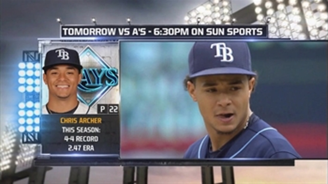 Archer on mound for Tampa Bay against former Rays pitcher  Kazmir