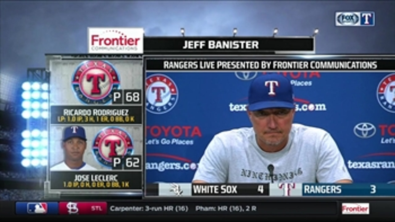 Jeff Banister on playmaking of Delino DeShields in loss