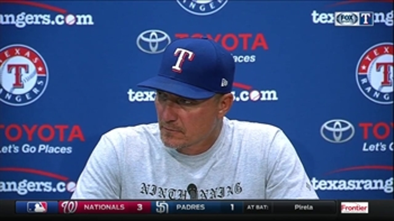 Jeff Banister talks Nomar's 'scare' in 4-3 loss to White Sox