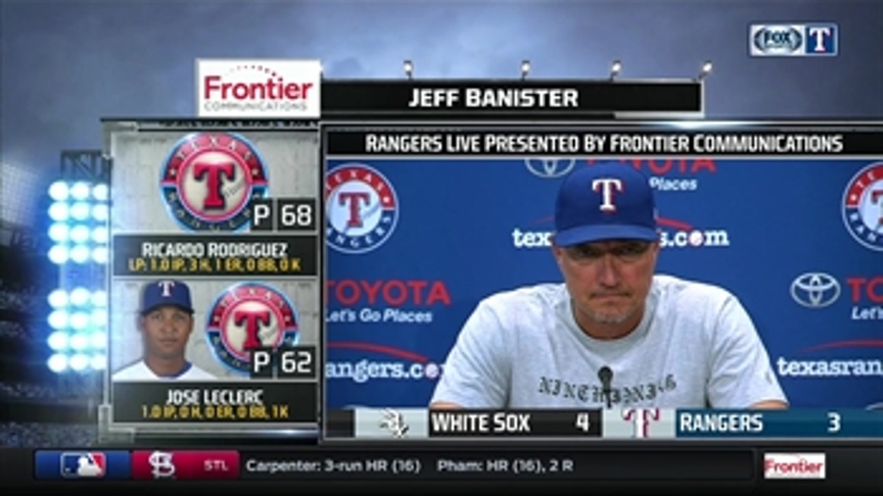 Jeff Banister on playmaking of Delino DeShields in loss