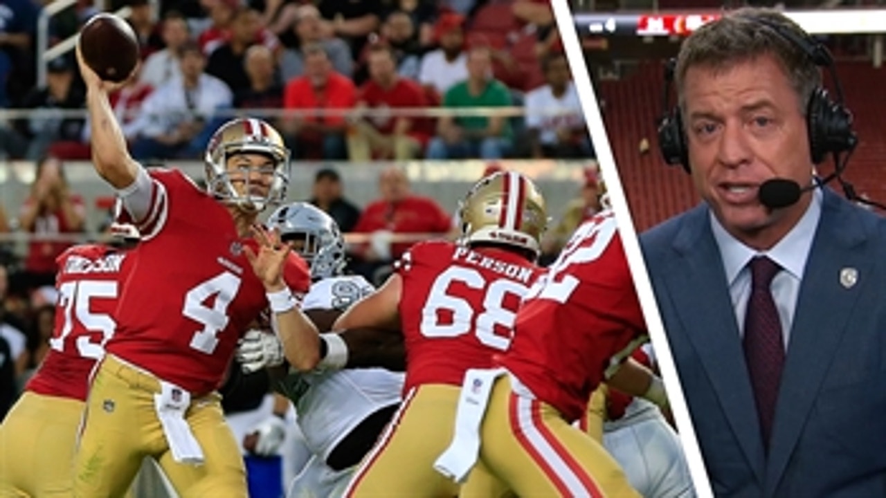 Troy Aikman: Virtually unknown Nick Mullens 'played flawlessly'