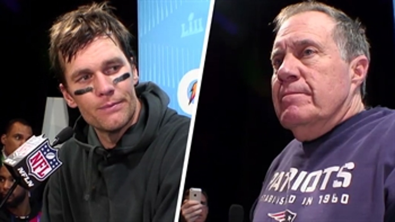Bill Belichick, Tom Brady react to Super Bowl defeat