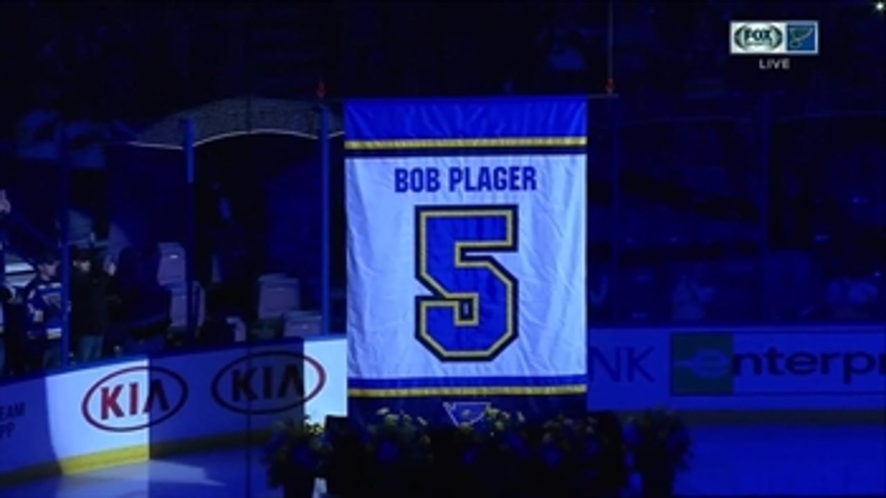 Blues retire Bobby Plager's No. 5