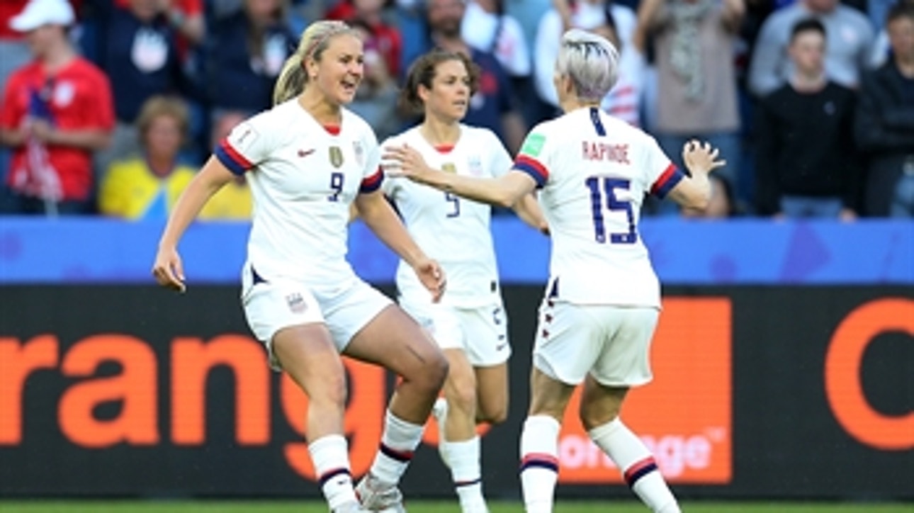 Lindsey Horan scores USWNT's first goal vs. Sweden just 3 minutes in ' 2019 FIFA Women's World Cup™