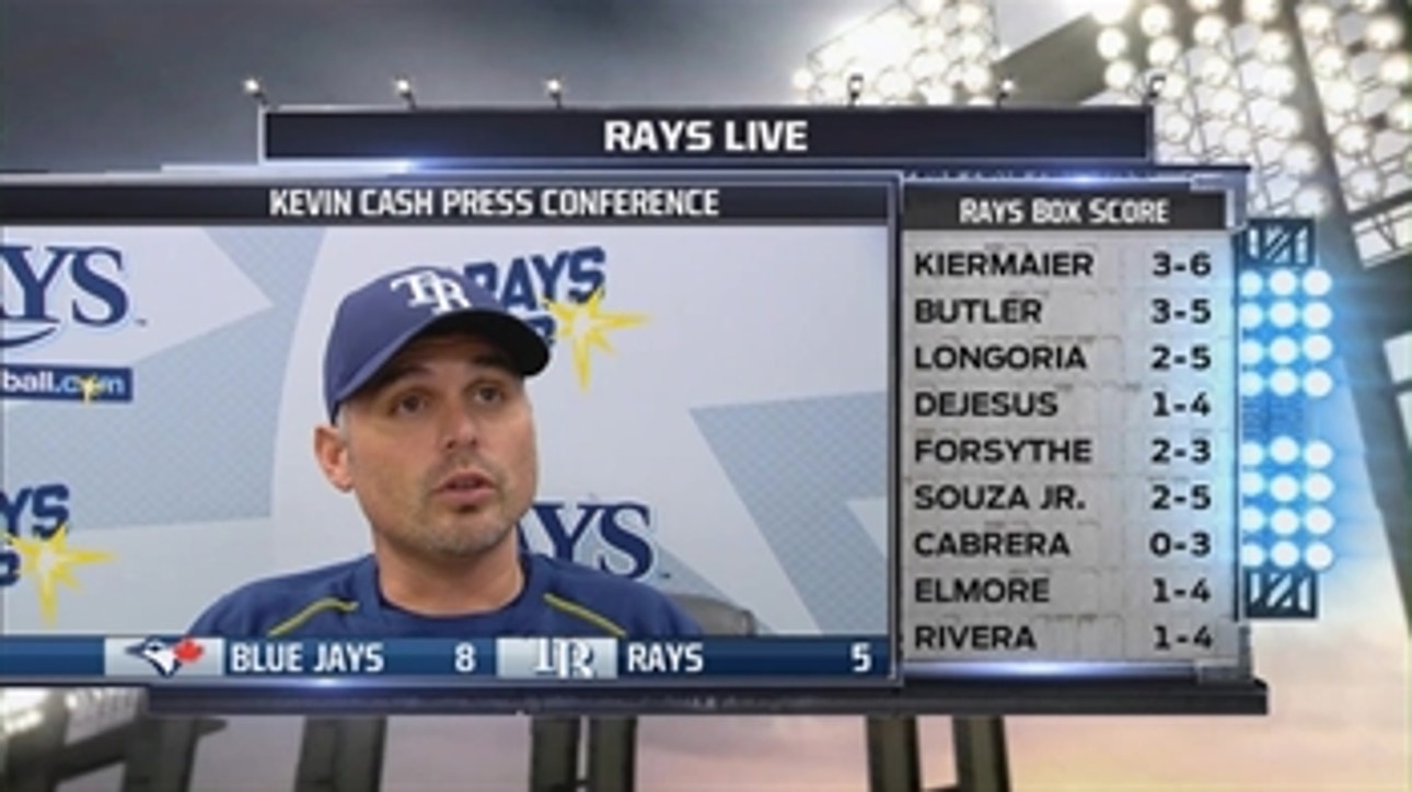 Rays fall 8-5 against Blue Jays