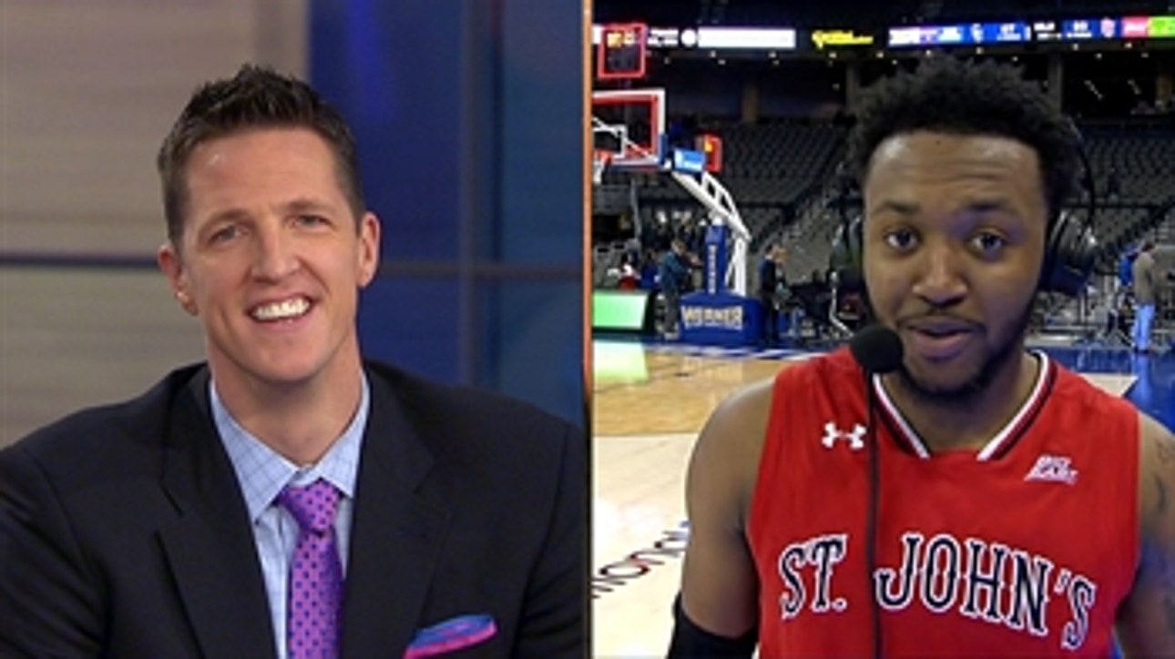 Shamorie Ponds reacts to St. John's pivotal win over Creighton