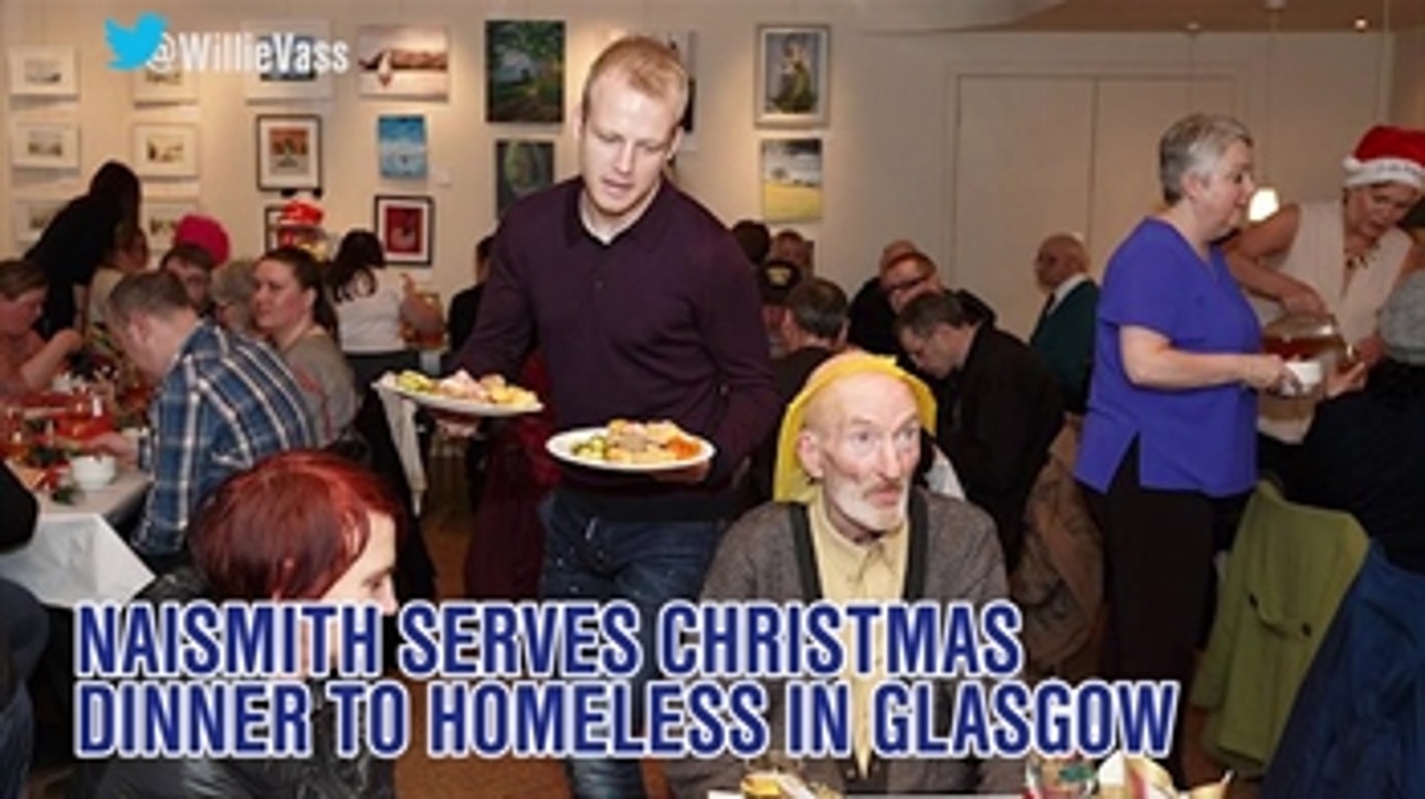 Steven Naismith sponsors Christmas dinner for homeless