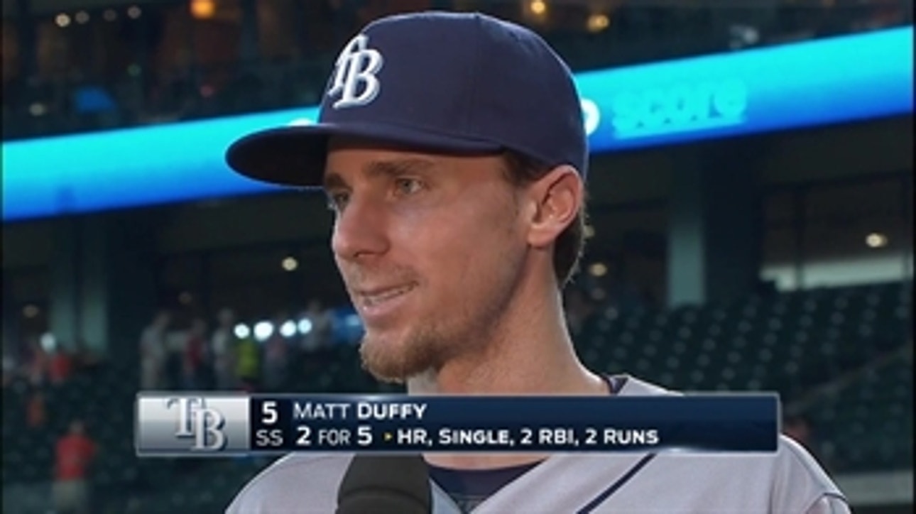 Matt Duffy on hitting his first home run with the Rays