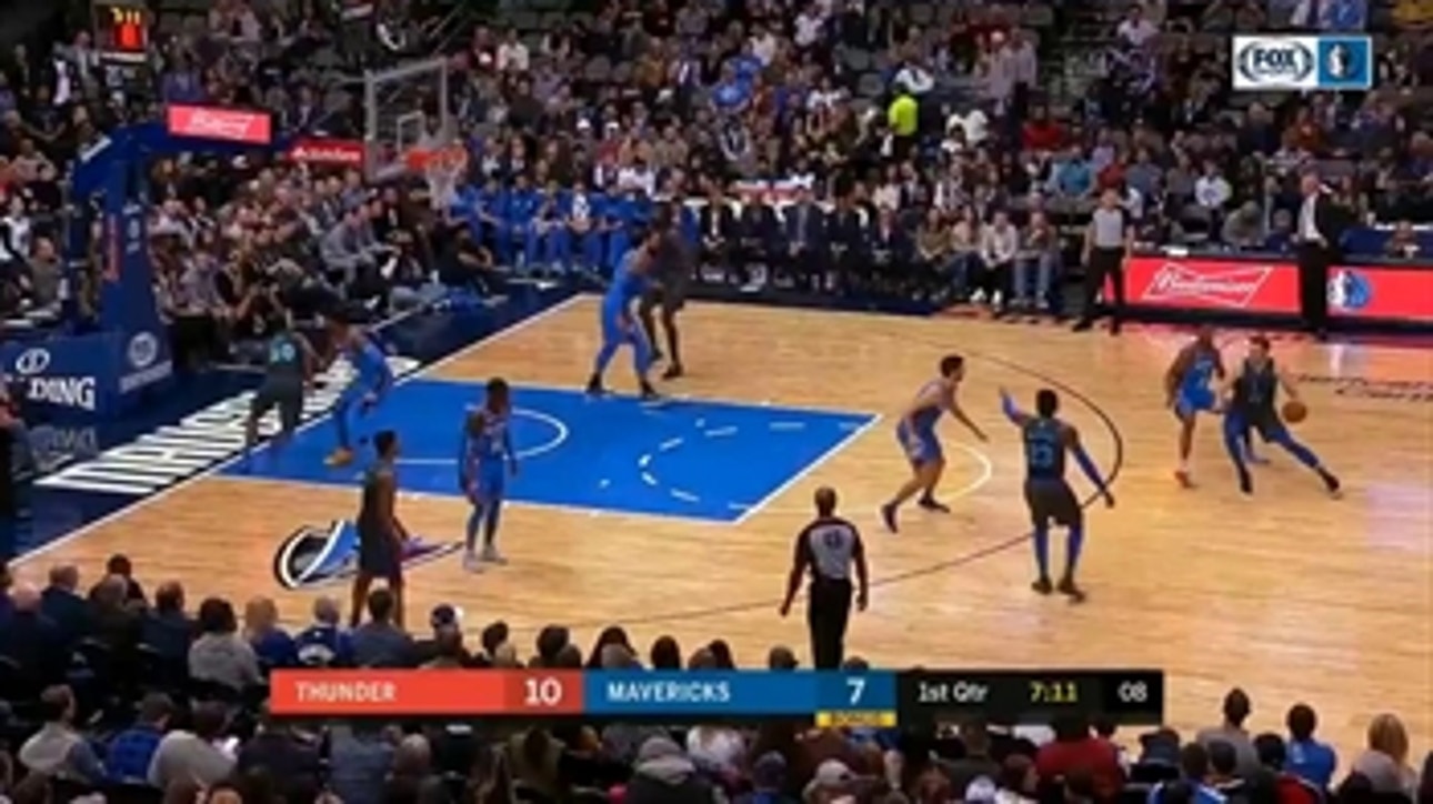 HIGHLIGHTS: Luka Doncic, J.J. Barea lead Mavs past Thunder