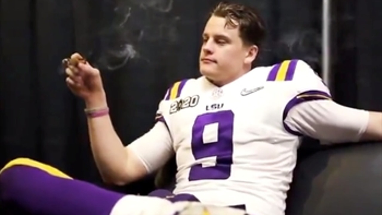 Joe Burrow tells behind-the-scenes story of his famous post-championship cigar picture