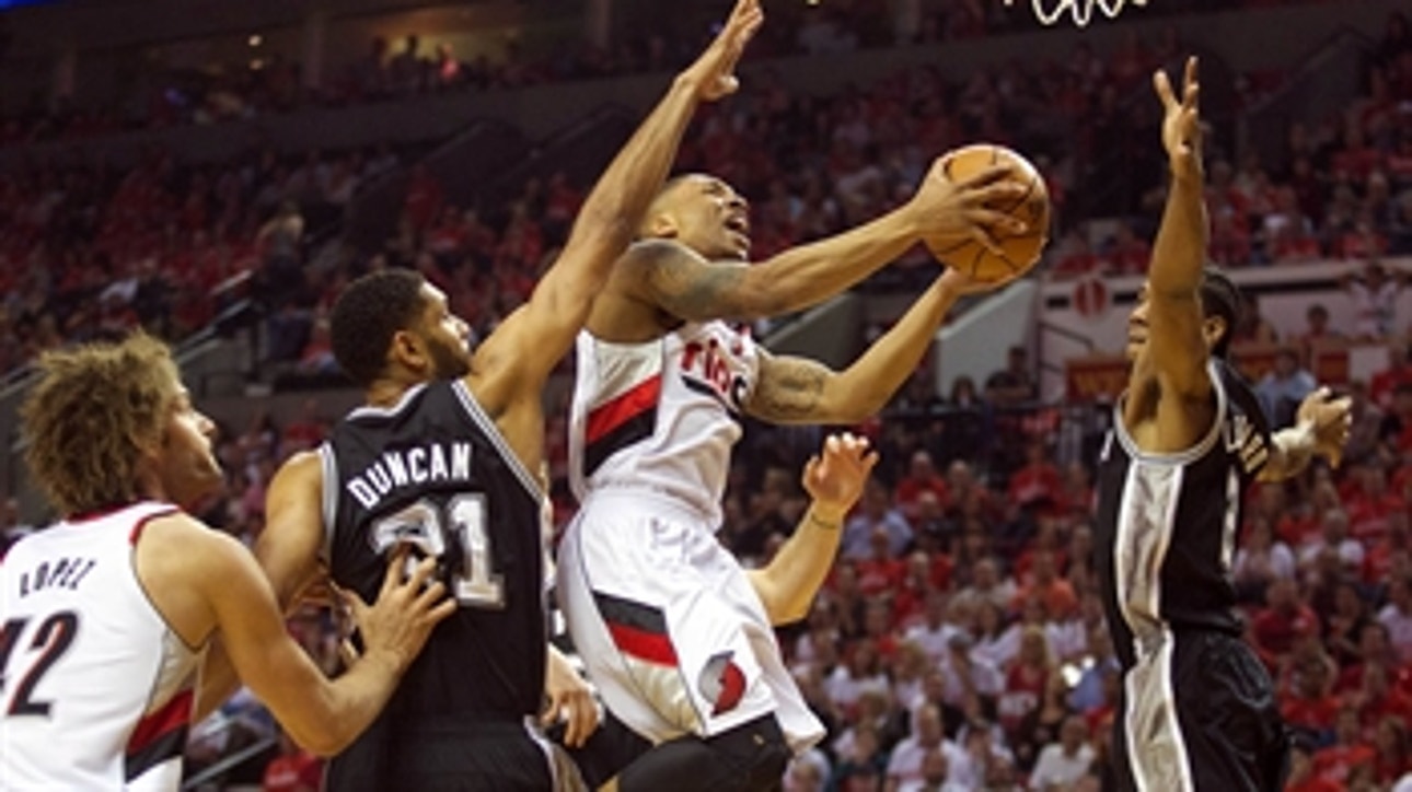 Trail Blazers top Spurs to avoid sweep