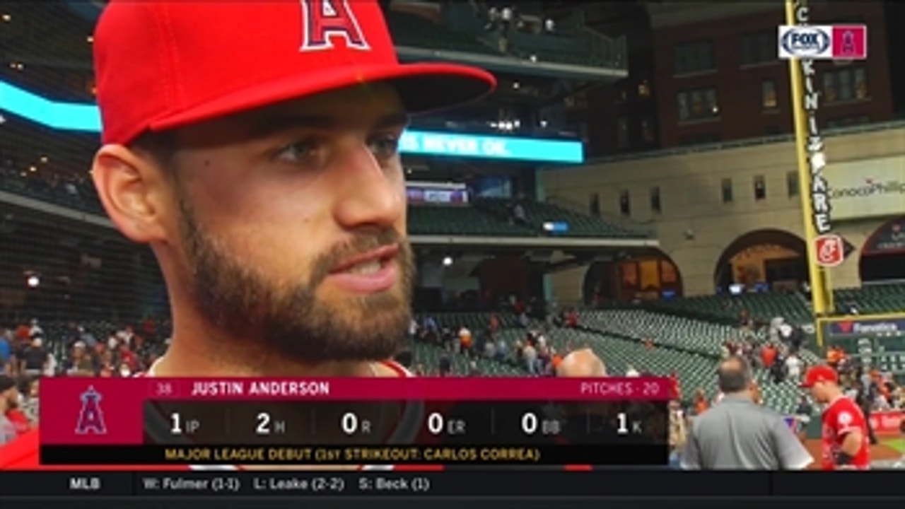 Angels Live Justin Anderson picks up strikeout in MLB debut FOX Sports