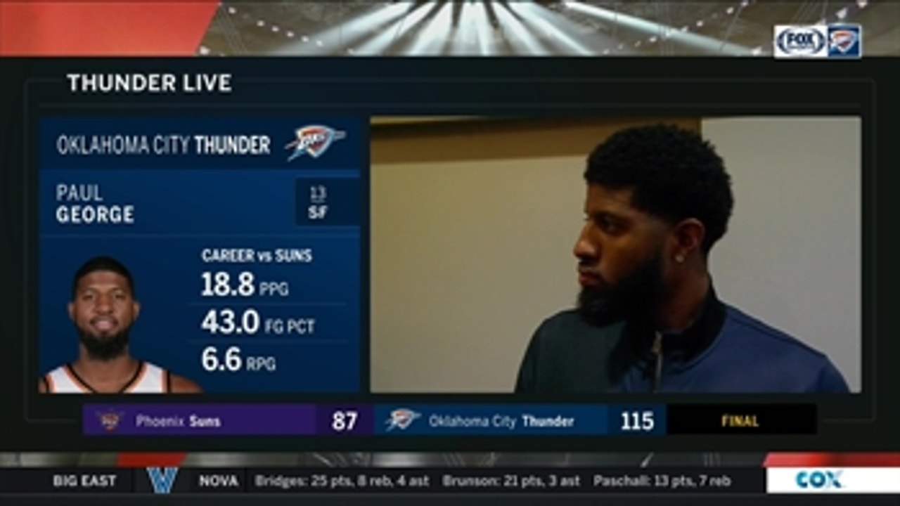 Paul George: 'Russ makes the game easy for everybody'