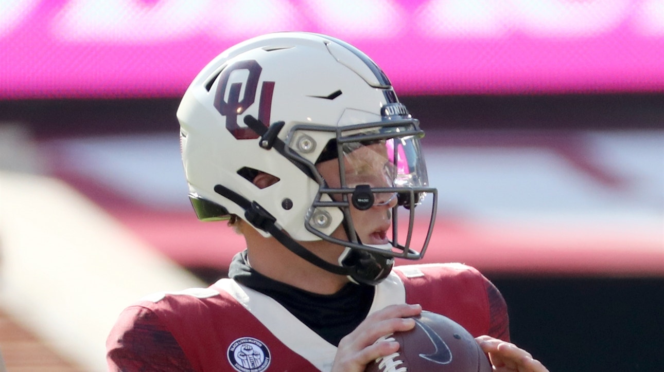 Spencer Rattler throws touchdown pass to Marvin Mims, Sooners lead Wildcats 7-0