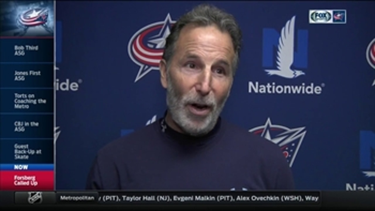 Torts, Blue Jackets react to Anton Forsberg's call-up from Cleveland