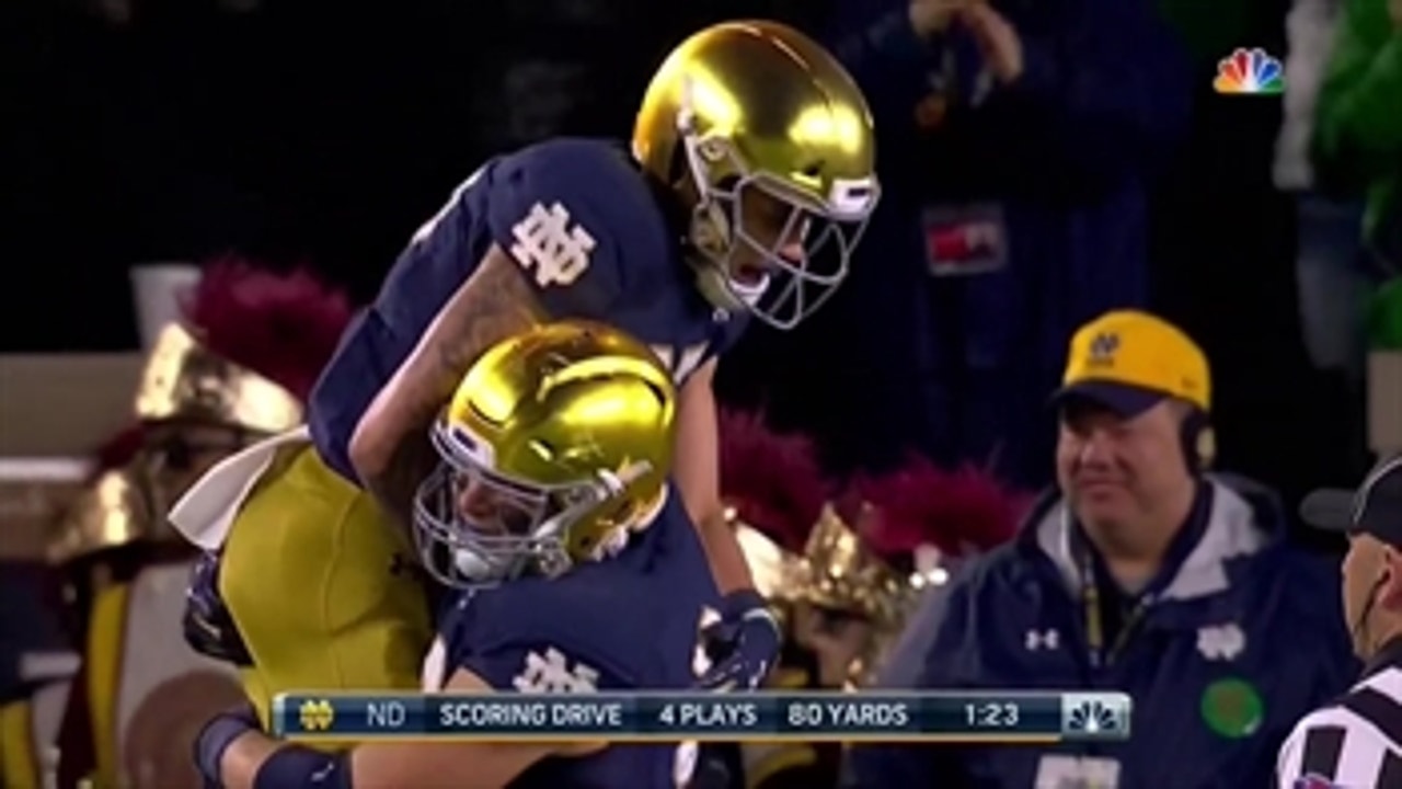 No. 9 Notre Dame holds off late surge from USC to improve to 5-1