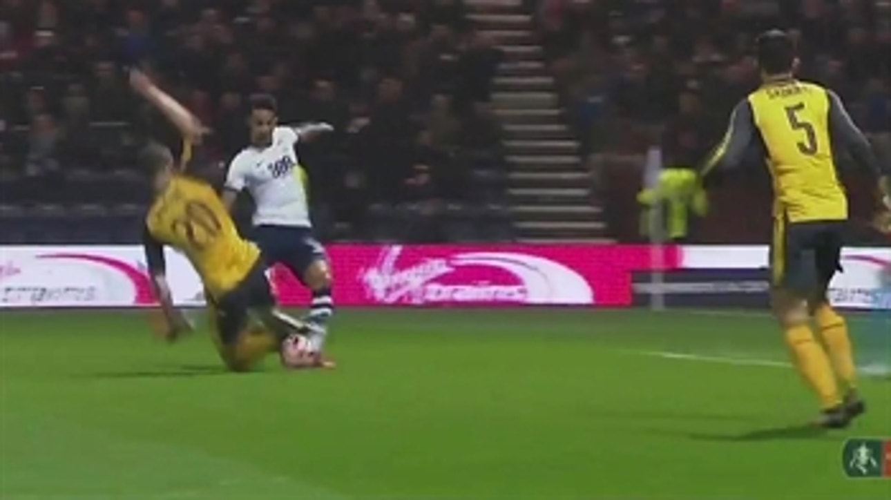 Preston North End take an early lead vs. Arsenal ' 2016-17 FA Cup Highlights