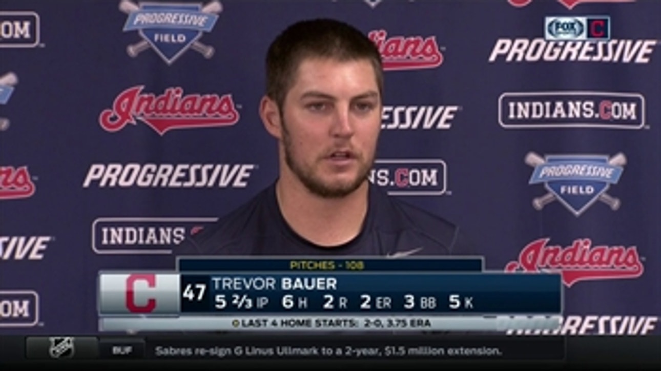 Trevor Bauer glad he kept Tribe in game despite not having best stuff