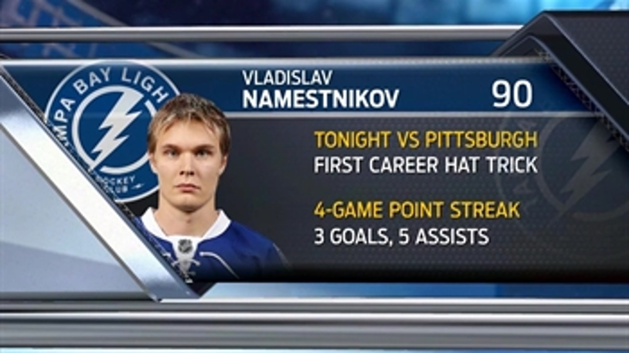 Vladislav Namestnikov continues point streak in win