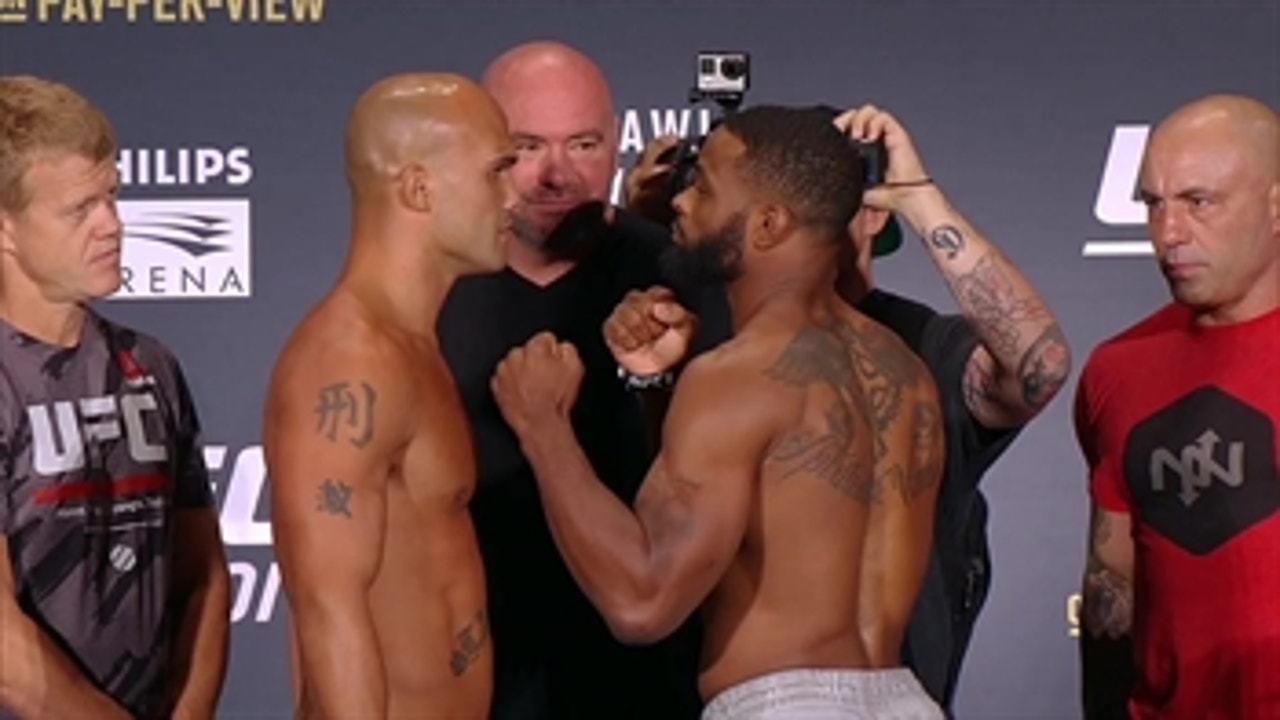 UFC 201 Weigh In Robbie Lawler vs. Tyron Woodley