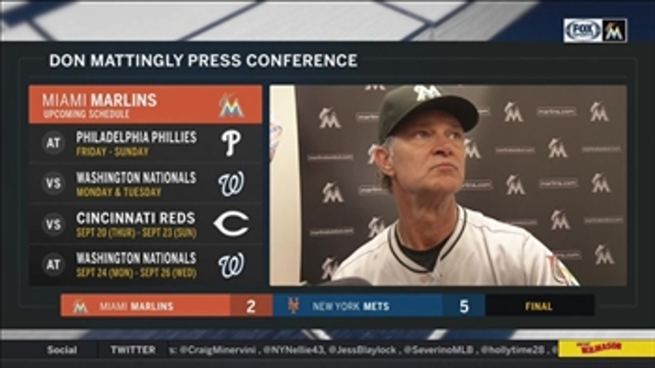 Don Mattingly on the doubleheader sweep to Mets