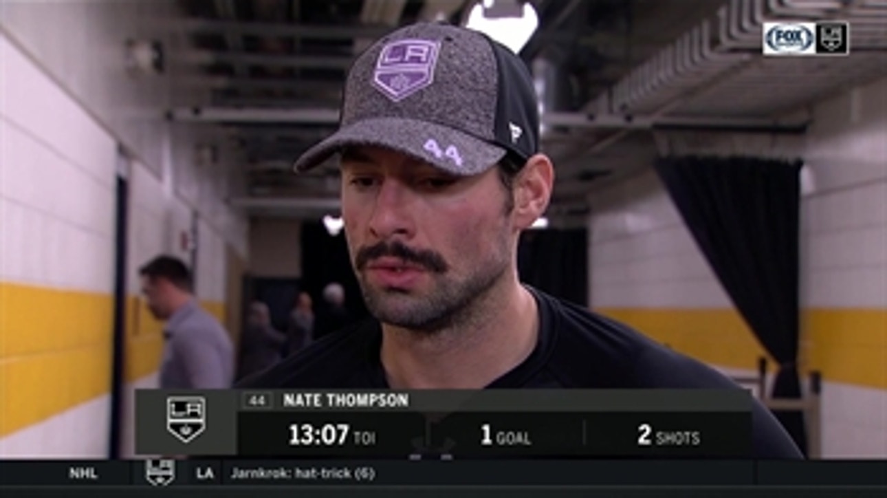 Nate Thompson happy to contribute, but wants LA Kings wins