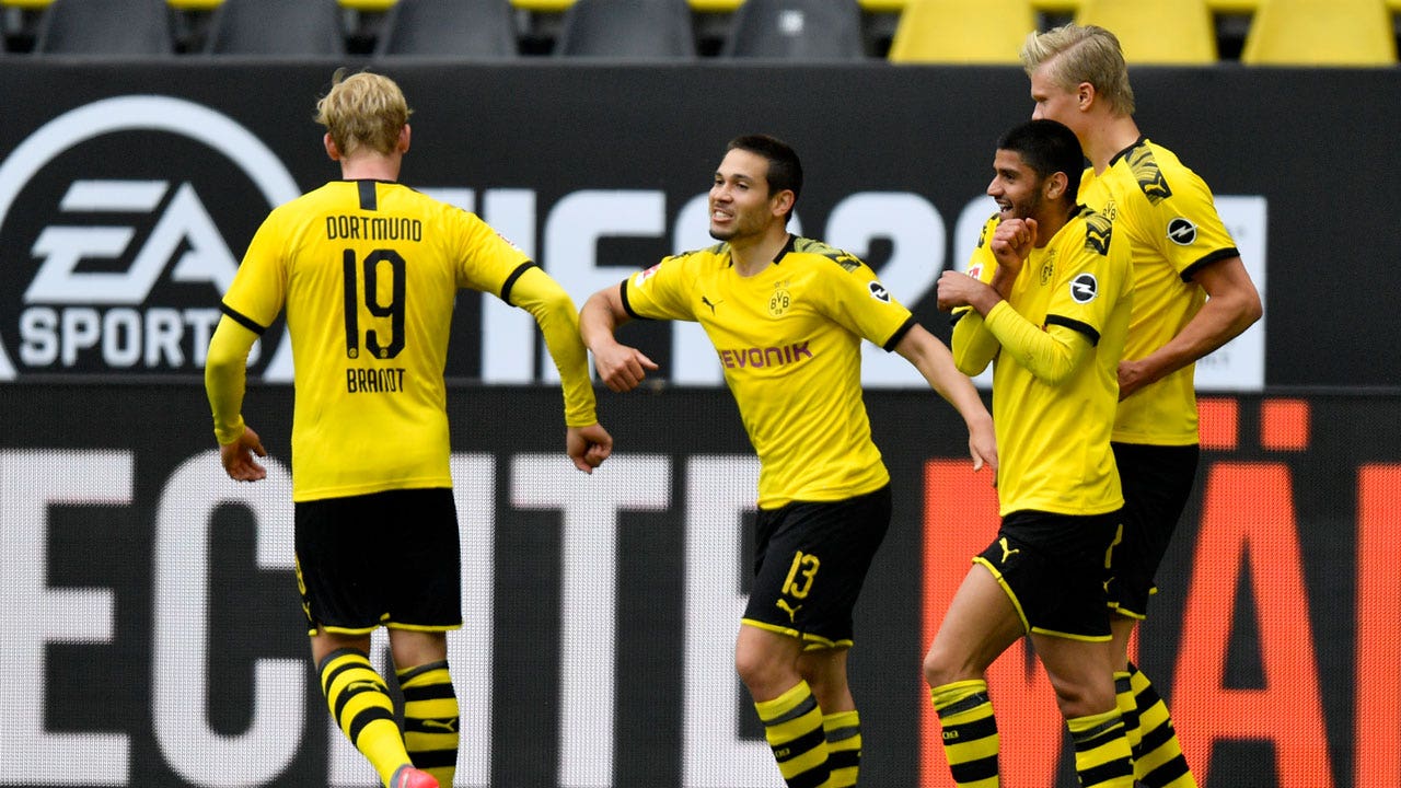 Borussia Dortmund nets 4 goals on Bundesliga return against FC Schalke 04 in Ruhr derby