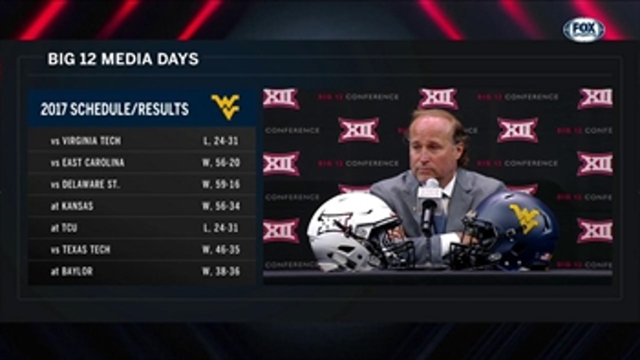 High Expectations for Dana Holgorsen and WVU in Week 1 ' Big 12 Media Days