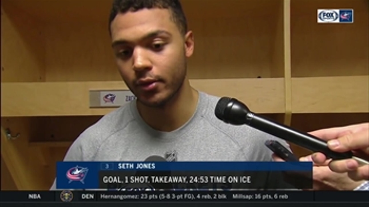 Seth Jones describes Columbus' win over San Jose as a great team effort
