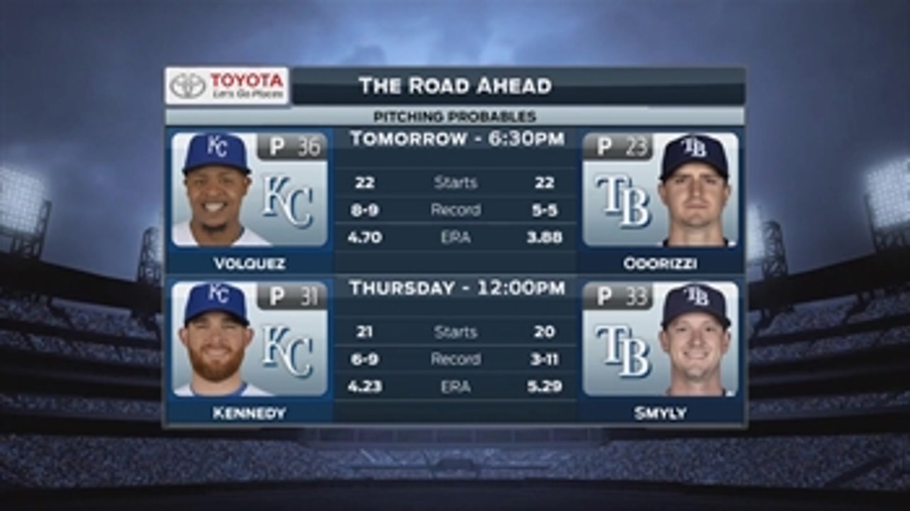 Rays turn to Jake Odorizzi for Game 3 vs. Royals