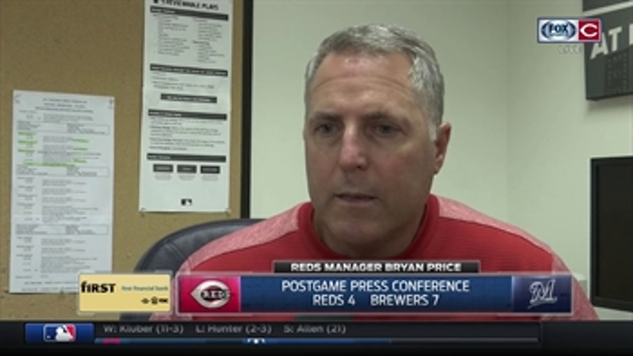 Reds manager Bryan Price says Romano has 'mixed bag' & looked better in Milwaukee