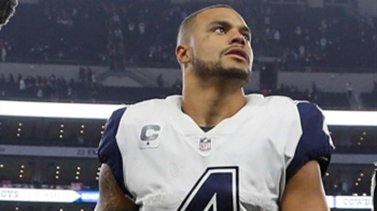 Nick Wright reacts to Dak Prescott leading the Dallas Cowboys to a win over the Washington Redskins