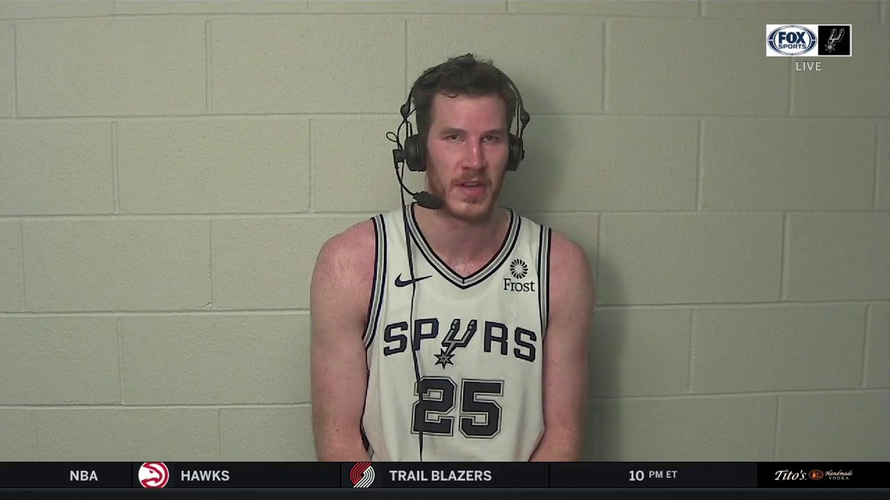 Jakob Poeltl on the Spurs beating the Rockets 103-91