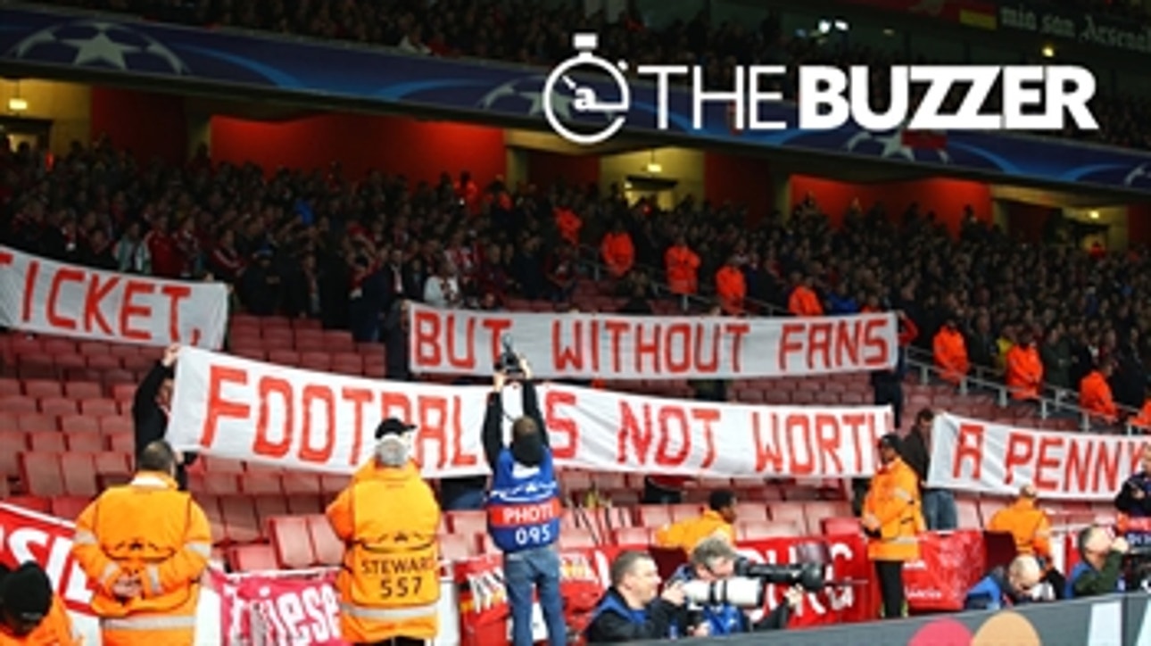 Arsenal faithful support Bayern fans' protest at the Emirates