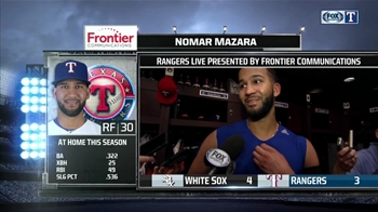 Nomar Mazara: 'I feel fine right now'