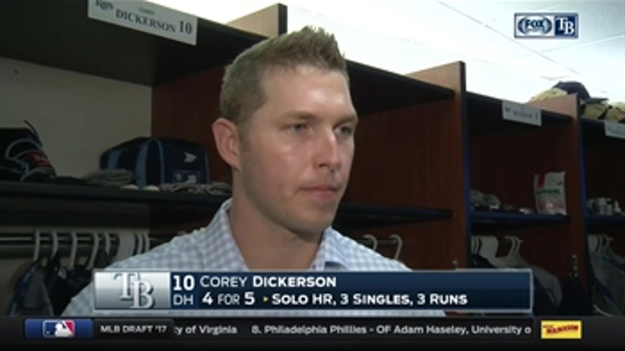 Corey Dickerson on his 4-hit night: My approach worked today