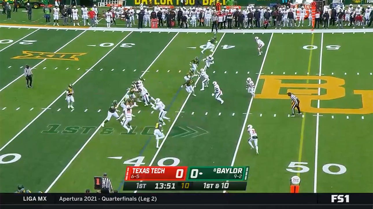 Blake Shapen starts Baylor off right, throws a 61-yard DOT to Trestan Ebner on the third play of the game